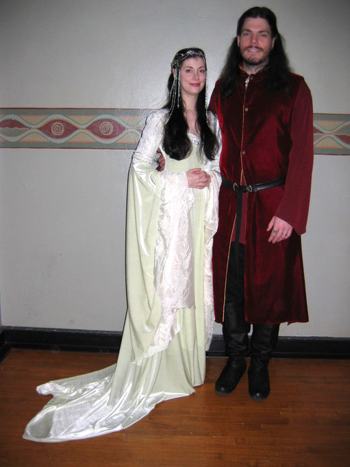 Arwen's Coronation Gown and Aragorn's Surcoat.